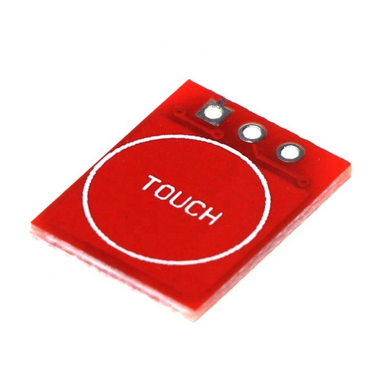 Taidacent 2.5 to 5.5V TTP223 1 Channel Capacitive Touch Sensor Module Self-locking Inching Capacitive Touch Button Switch