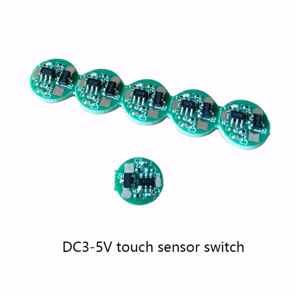 Taidacent Self-locking Jogging 3A 5V Capacitive Touch PCB Mini Led Light Mirror Touch Sensor Switch On Off Touch Switch board