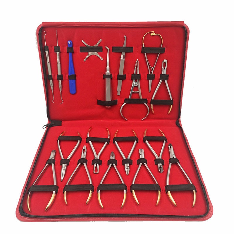 High Quality 18 Piece Basic Orthodontic Dental Instrument Tool Set Composite Kit