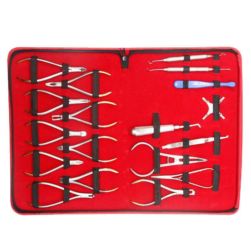 High Quality 18 Piece Basic Orthodontic Dental Instrument Tool Set Composite Kit