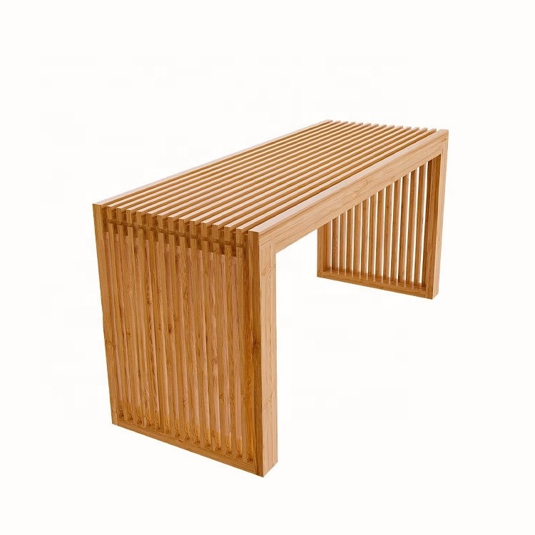 Bamboo shoe stool stool at the entrance to the home door bamboo very narrow entry long bench porch narrow stool