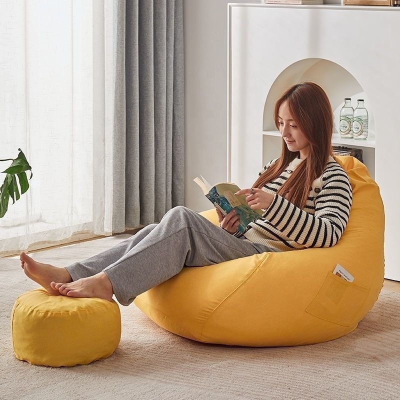 Best-selling colorful custom lazy sofa round lazy bean bag sofa