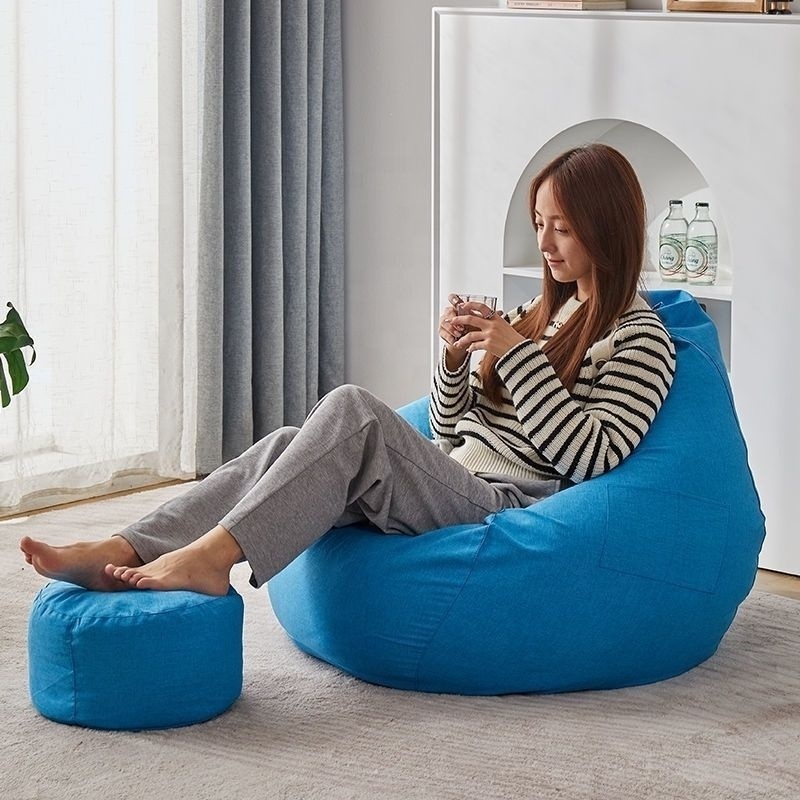 Best-selling colorful custom lazy sofa round lazy bean bag sofa