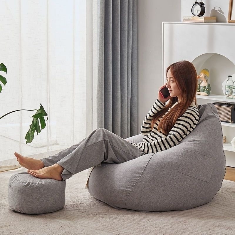 Best-selling colorful custom lazy sofa round lazy bean bag sofa