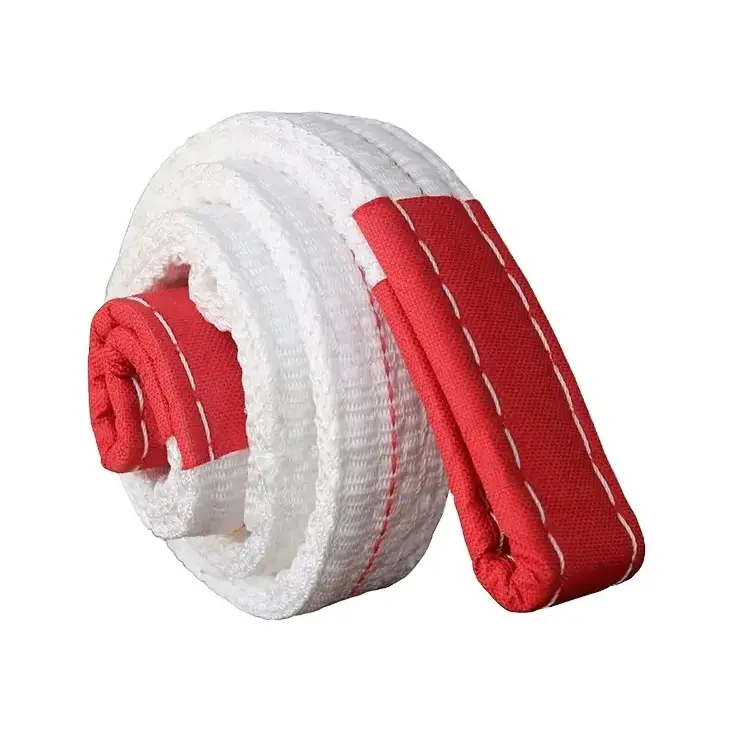 Webbing Sling Belt 2 Tons 10 Ton Heavy Duty Heavy Crane Lifting Belt Double Eye Flat Webbing Sling