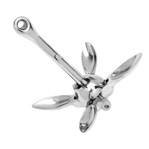 Stainless Steel Folding Anchor Marine Anchor Four Claw Anchor