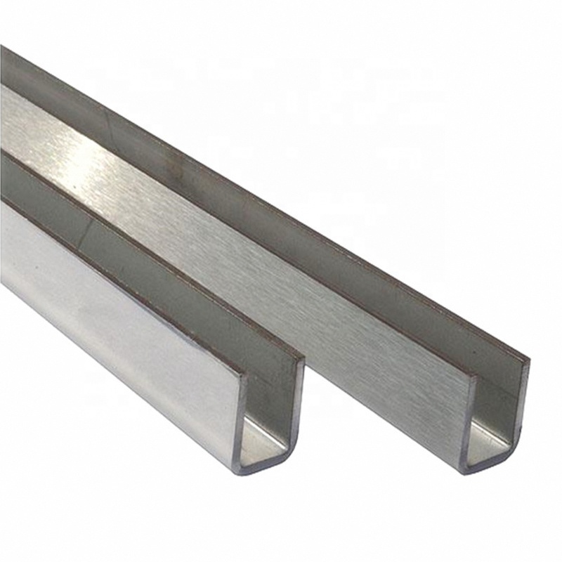 Factory Direct Sale 304 305 316 405 6mm U/C Shape Stainless Steel Channel Structural C Profile