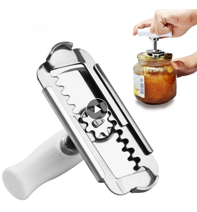 Adjustable Stainless Steel Lids off Jar Bottle Opener Kitchen Accessories Can Opener for 3-9.5CM