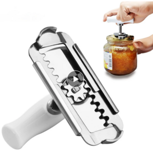 Adjustable Stainless Steel Lids off Jar Bottle Opener Kitchen Accessories Can Opener for 3-9.5CM