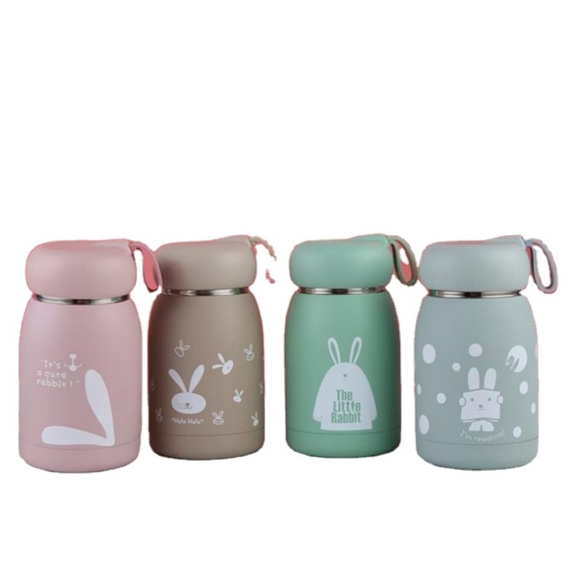 320ml Cartoon sports Vacuum Cup thermos Stainless Steel flask Water Bottle Thermal mug mini coffee thermos