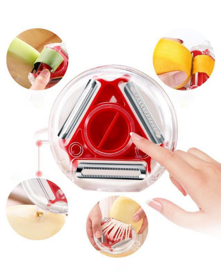 Slicer Stainless Steel Peeler Shredder Julienne Cutter Multi Peel Blade Zesters Grater Kitchen Tool MagicTrio Peeler Set