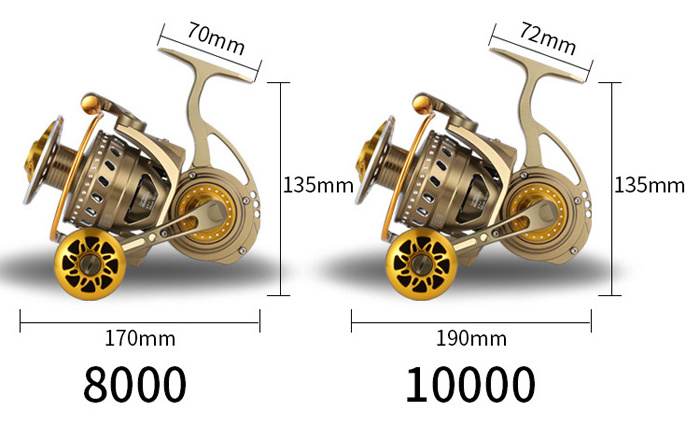 8000 10000 Series 30kg CNC Metal Reel Gapless big game trolling popping jigging Sea Spinning Fishing Reels