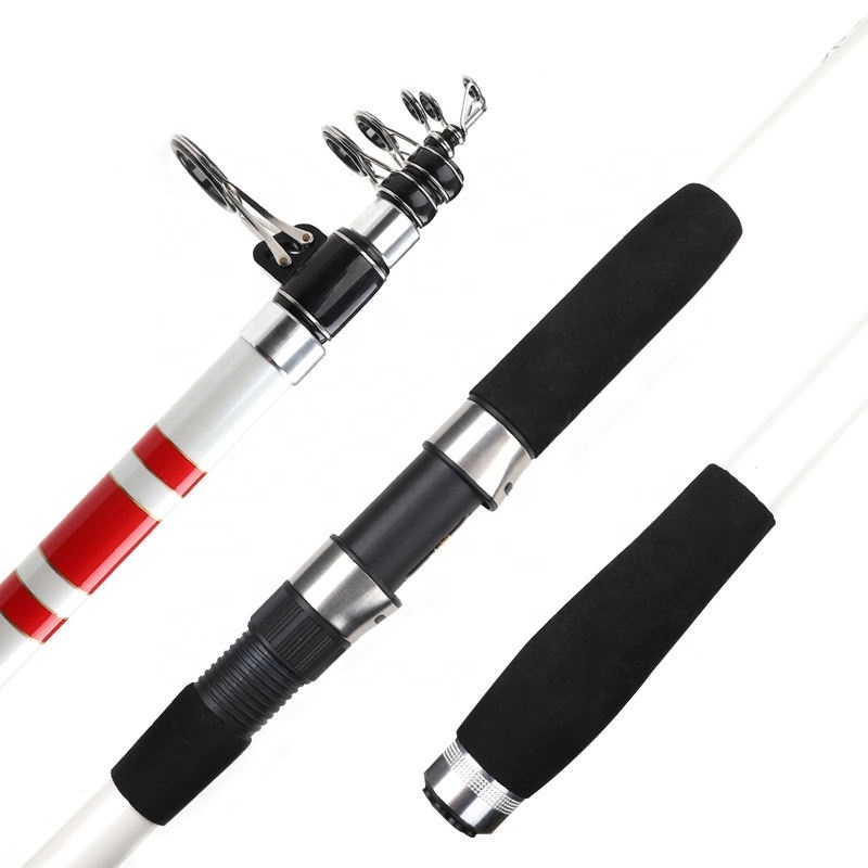 TAIGEK Wholesale Carbon 4.2m Telescopic Casting Rod Long Casting Surf Fishing Rods