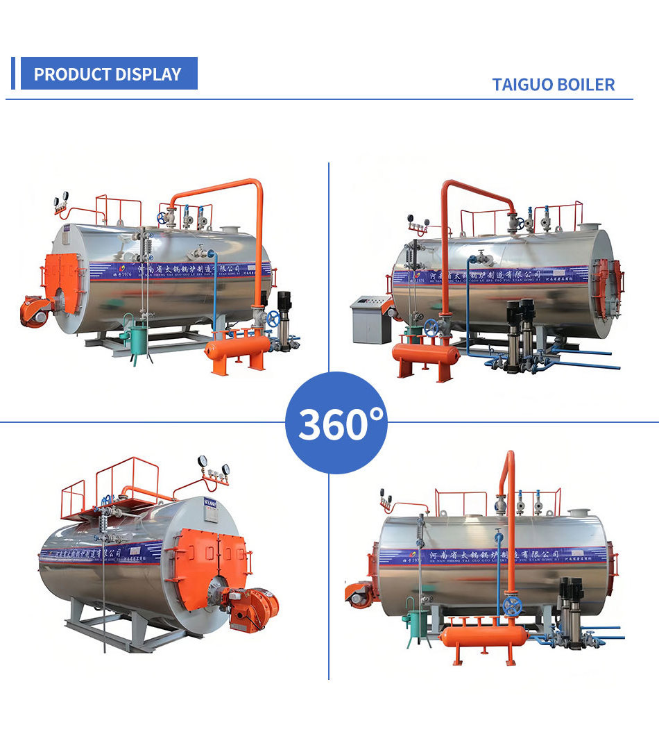 2 ton waste oil gas steam boiler for textile industry