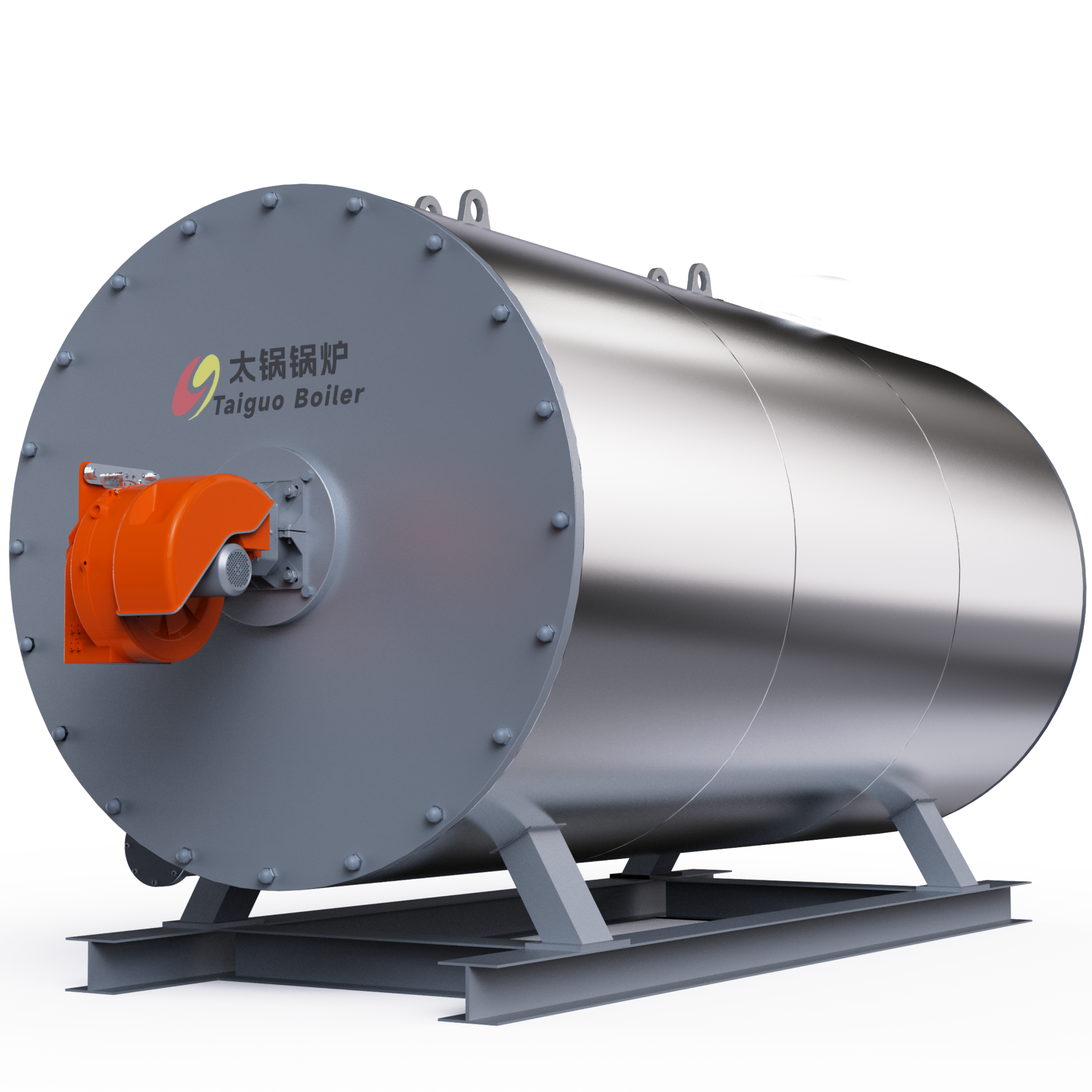 Corrugated Combustion Chamber 500-6000KG/H Fire Gas Oil Diesel Powered Steam Generator from Manufacturer