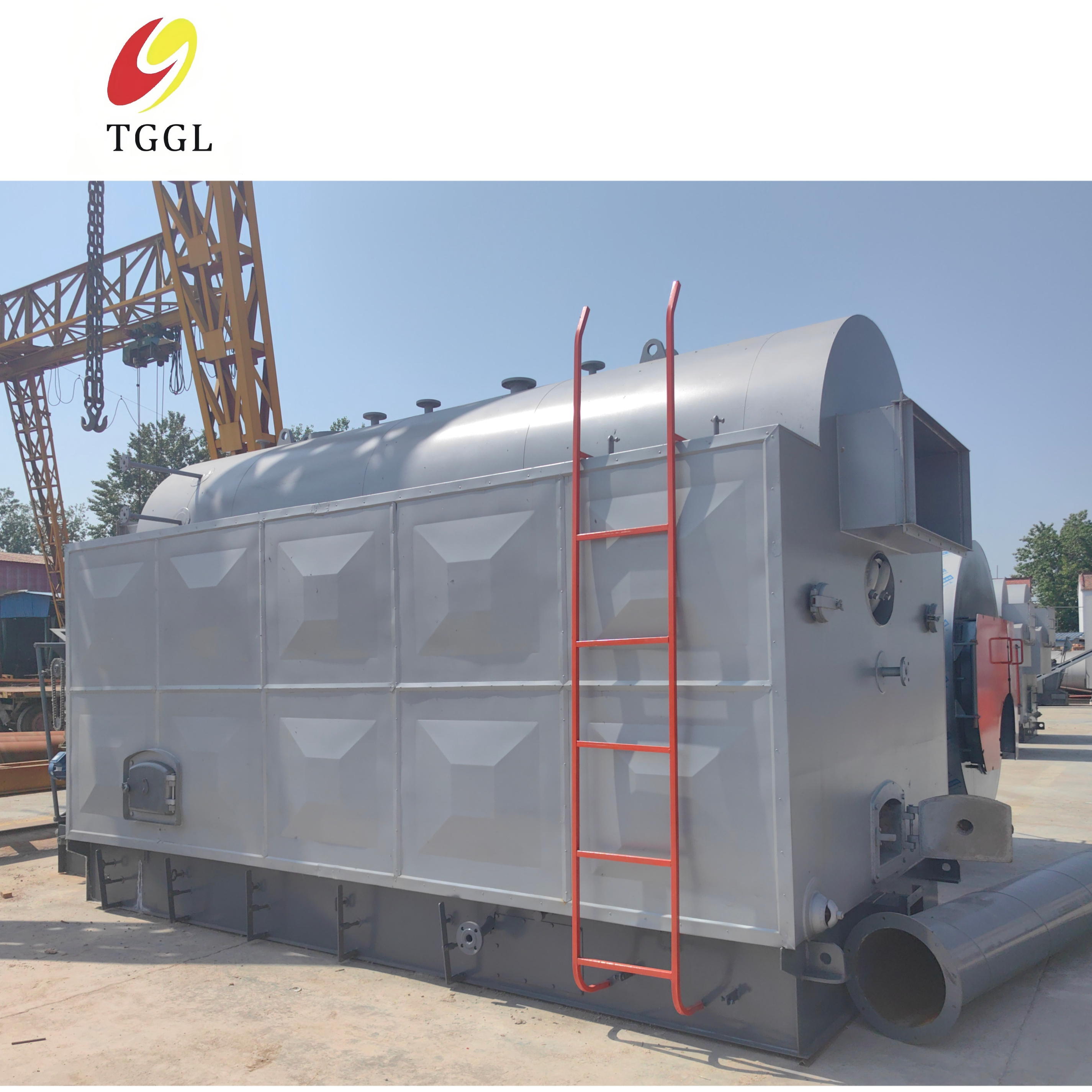 dzl 4 ton  steam boiler coal fired  automatic feeding wood heat treatment