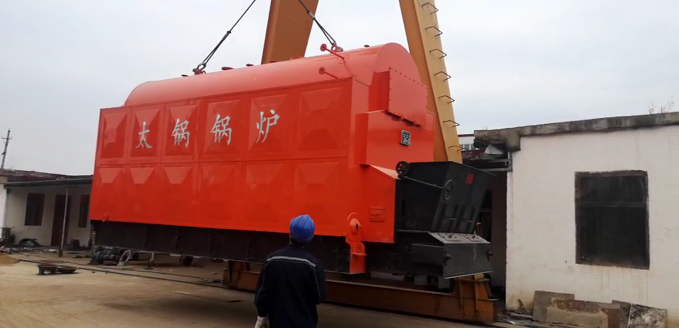 dzl 4 ton  steam boiler coal fired  automatic feeding wood heat treatment