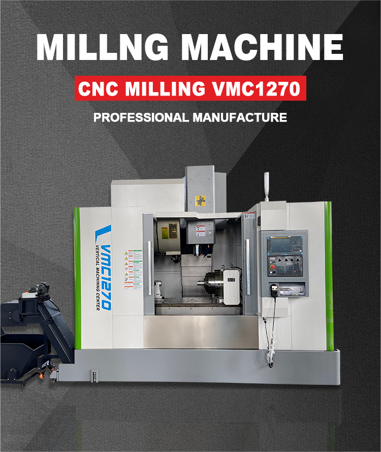 VMC1270 5-Axis Milling Machine Fresadora CNC VMC Vertical Milling New Condition Fanuc KND Mitsubishi Siemens GSK CNC Single BT50