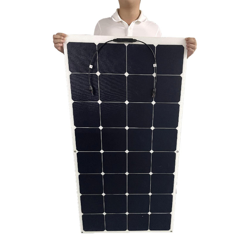 2024  manufacture price 100W-200Watt  ETFE High efficiency mono  flexible solar panel   for hiking RV and camping