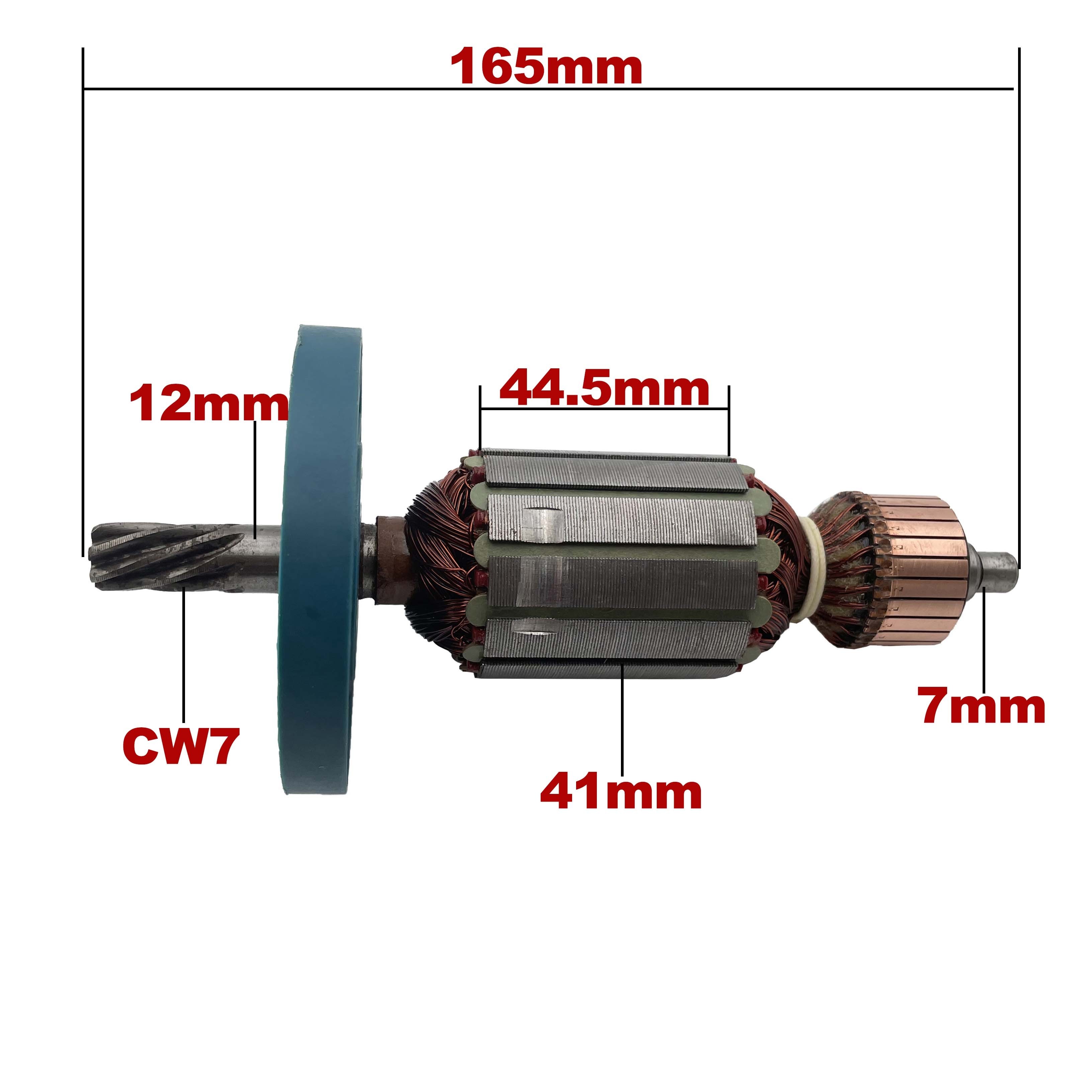 Factory Direct 220V-240V Armature Rotor Replacement Parts For Electric Rotary Hammer HM0810 HM0810T 0810 Armature Spare Parts