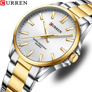 Curren 9090 Business Male Quartz Mens Wrist Watch Stainless Steel Waterproof Luxury Fashion Casual Sport Chronograph Watch