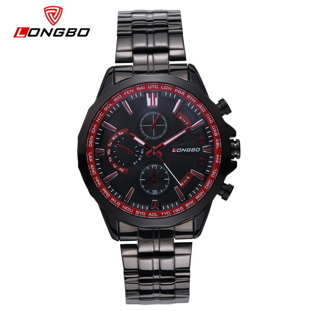 Longbo 80235 Wholesale Men Quartz Watch Stainless Steel Custom Mens Wrist Watch