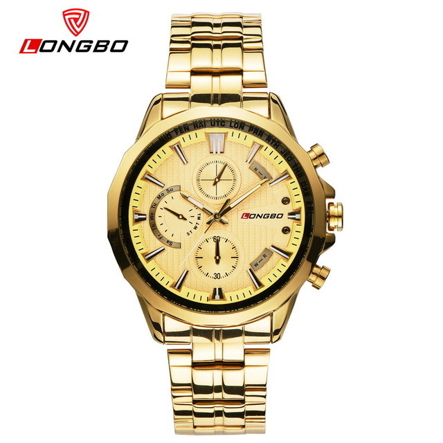 Longbo 80235 Wholesale Men Quartz Watch Stainless Steel Custom Mens Wrist Watch