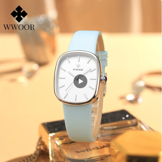 WWOOR 8881 Original Ladies Wrist Watches Classics Leather Strap Waterproof Luxury Fashion Brand Watch Elegant Quartz Watches