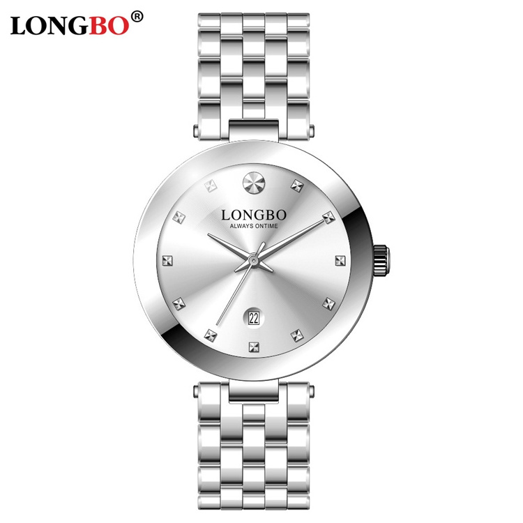 LONGBO 80582 Luxury Couple Quartz Watches New Design Fashion Custom Watch Stainless Steel Wristwatch Gold Women Men