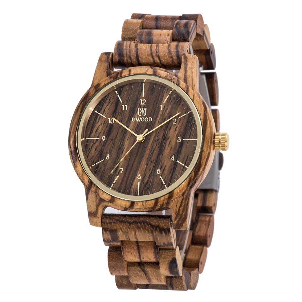 UWOOD 1007 Men Women Quartz Movement Watch For Men And Women Wooden Watches Casual Wood Wristwatch OEM