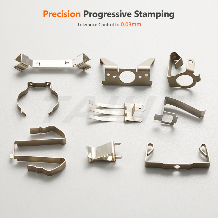 Custom Shape Sheet Metal OEM Precision Stamping Copper Steel Stainless Flat Small Metal Part Spring Clips