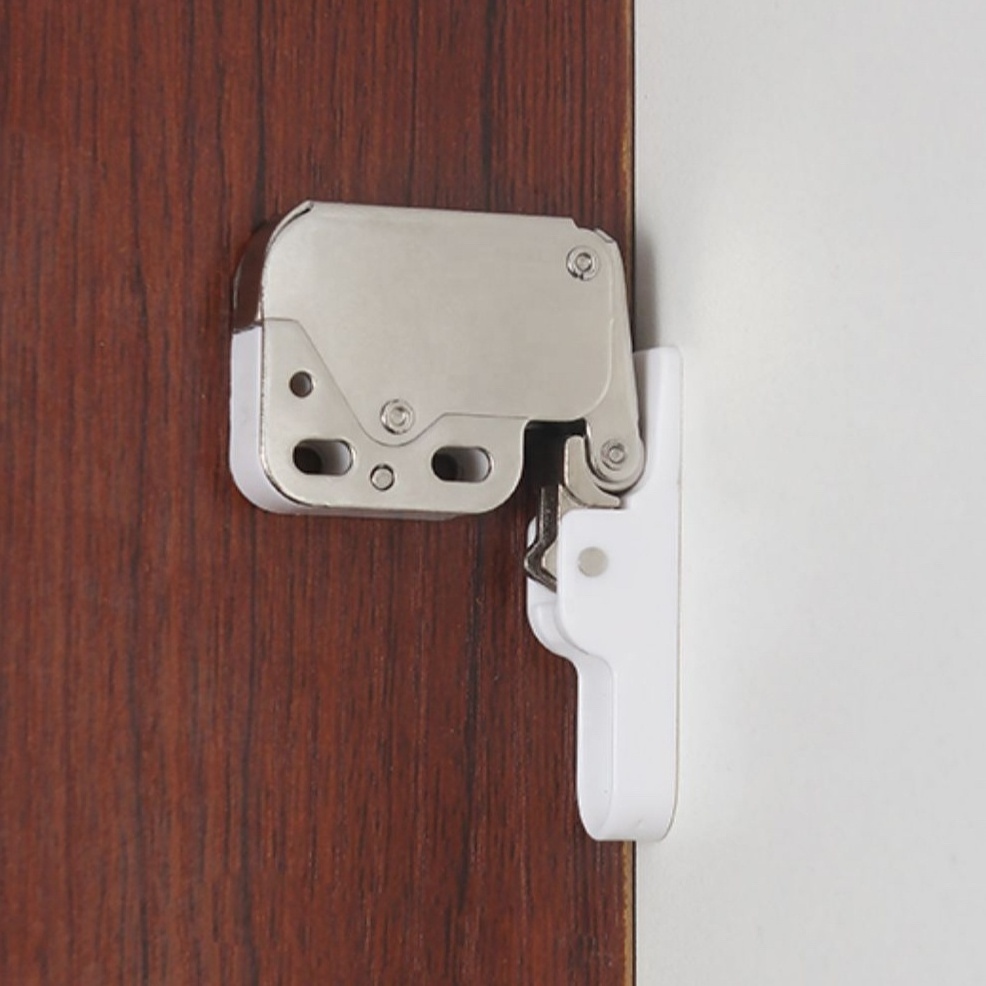 Elephant trunk lock door rebound access panel mini latch closet cabinet door lock with touch magnetic