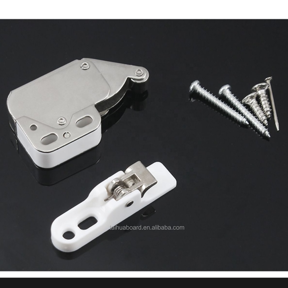 Elephant trunk lock door rebound access panel mini latch closet cabinet door lock with touch magnetic