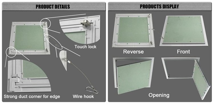 Aluminum Profile Drywall Acoustical Ceiling Access Panel