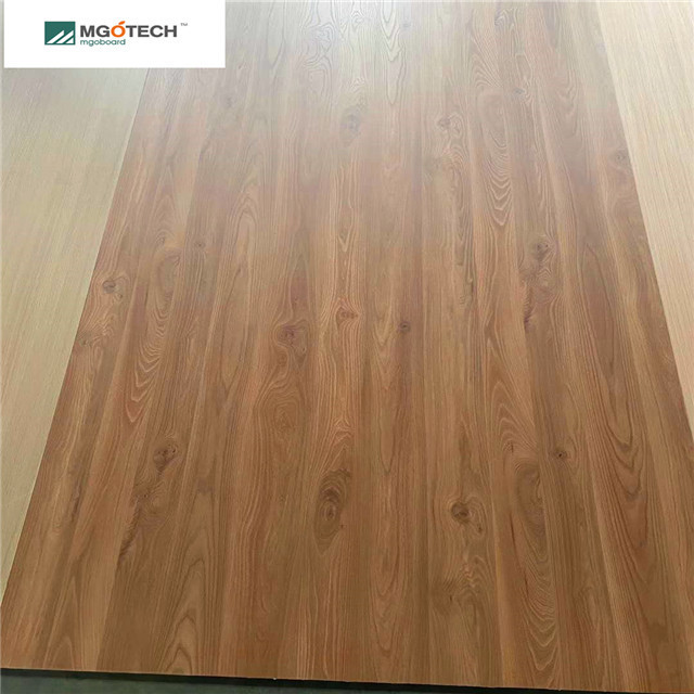 Fireproof MGO Melamine paper Laminated flooring Fireproof MgO Flooring board instead of WPC SPC floor