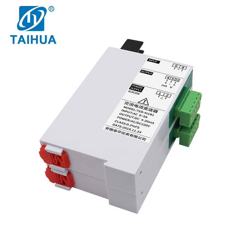 AC/DC current transmitter converts AC signal input 4-20mA Output Signal Isolator