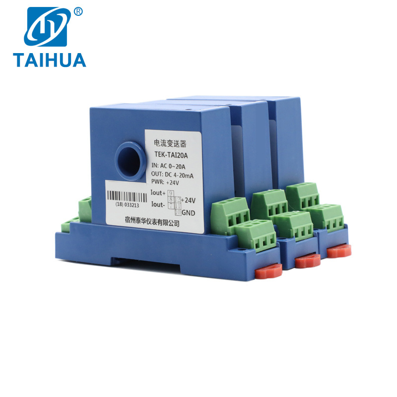 Ac/Dc Current Transmitter 0-600A Signal Isolator Input 4-20mA Output Alternating Current Transducer