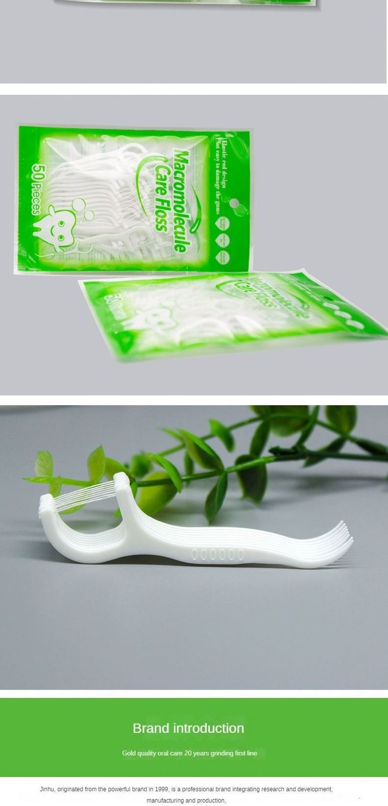 Bulk Biodegradable Personalized Eco Friendly Flosser Silk Tooth Nylon Dental Floss Pick