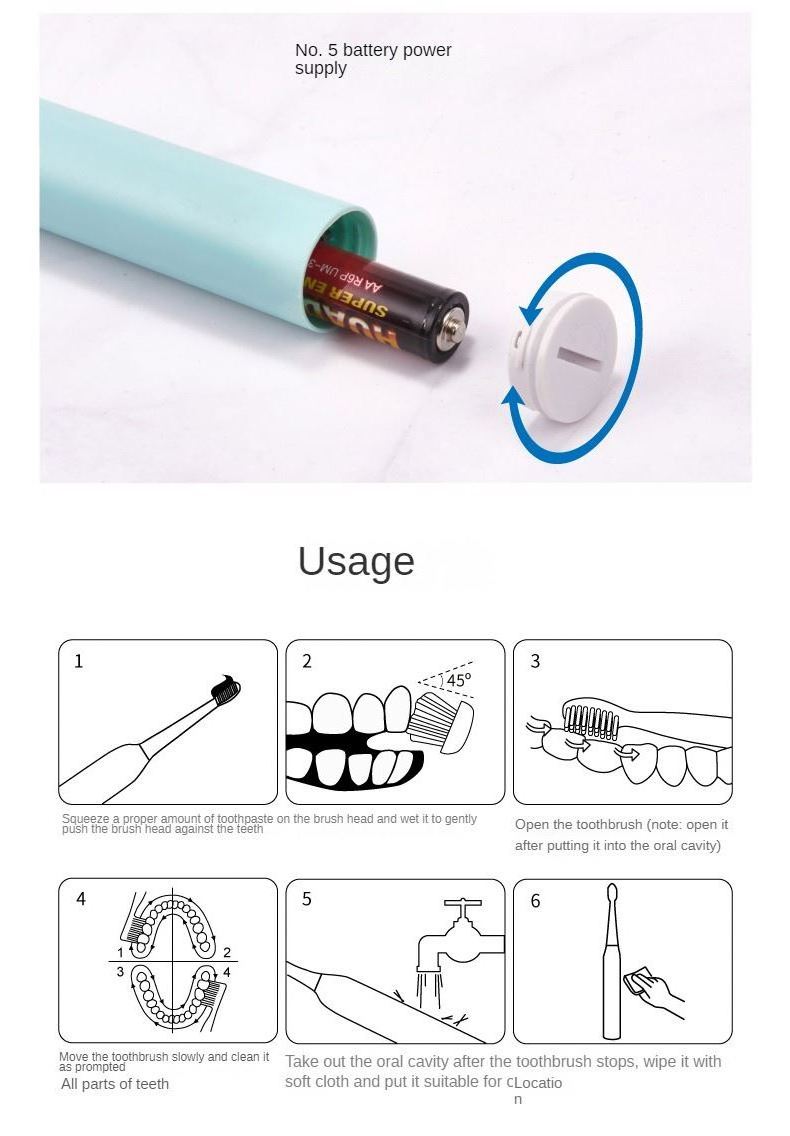 ultrasonic sonic adult power teeth whitening smart electric toothbrush for adults