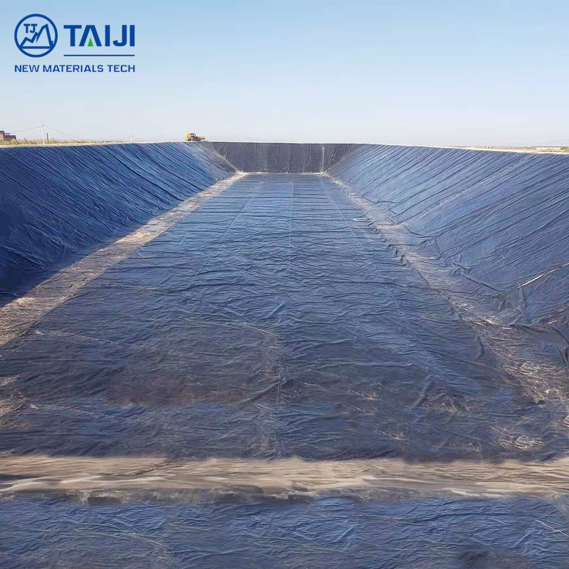 Black Waterproof Plastic Aquaculture Preformed Fish Shrimp Farm Pond Liner 0.5 Mm Hdpe Customizable Geomembrane