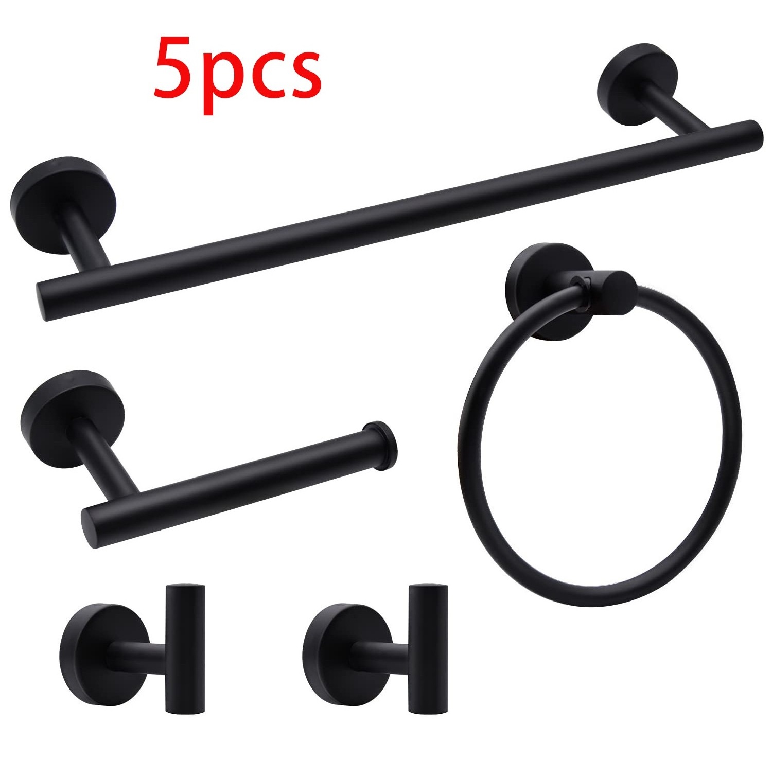 Modern Hand Towel Holder for Bathroom SUS304 Stainless Steel Construction - Variety Pack Bathroom Towel Rack