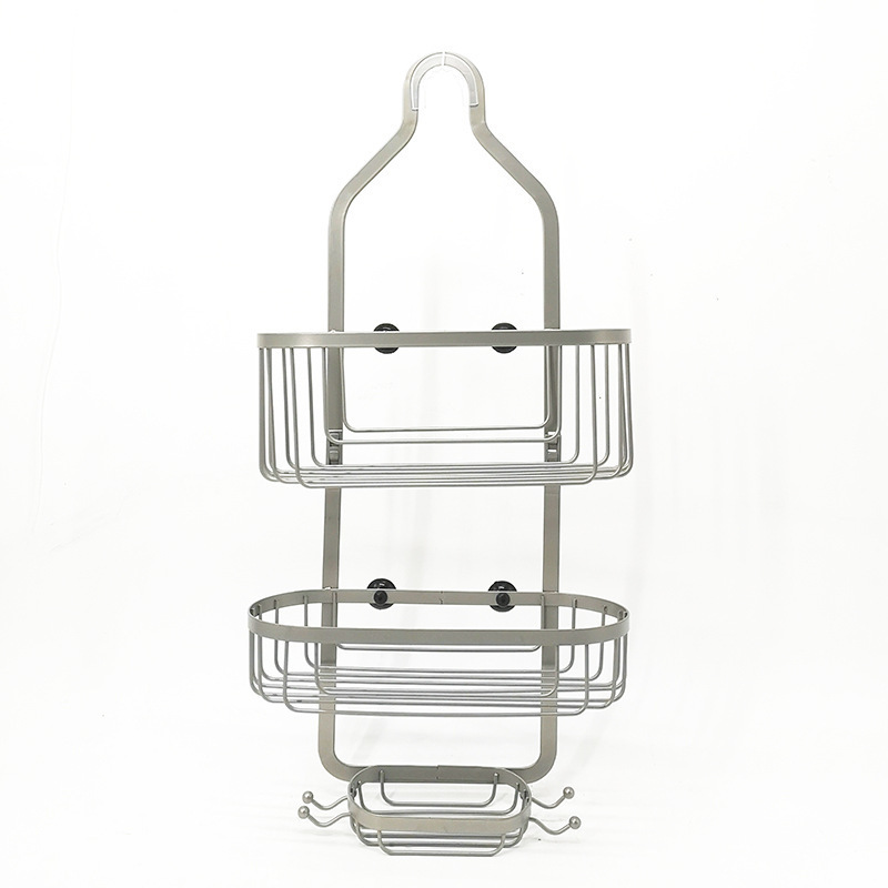 3 Tier Hanging Showers Head Shampoo Organizer No Drilling Bath Storage Bathroom Basket Shower Shelf Caddy