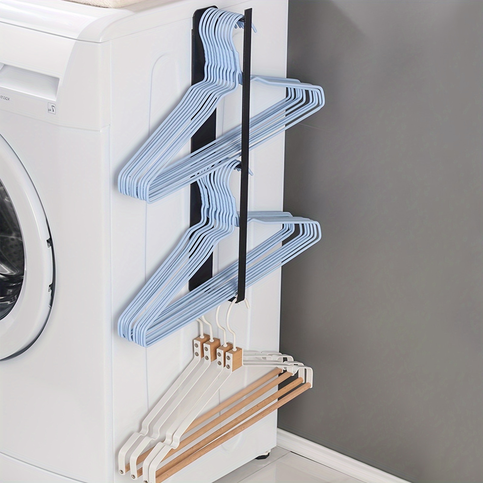 Wall Hanging Magnetic Washing Machine Hanger Storage Rack, Household Storage Organizer For Bathroom, Bedroom, Washing Machine