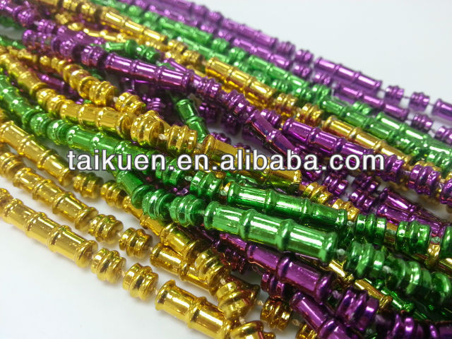 Bamboo Mardi Gras Beads