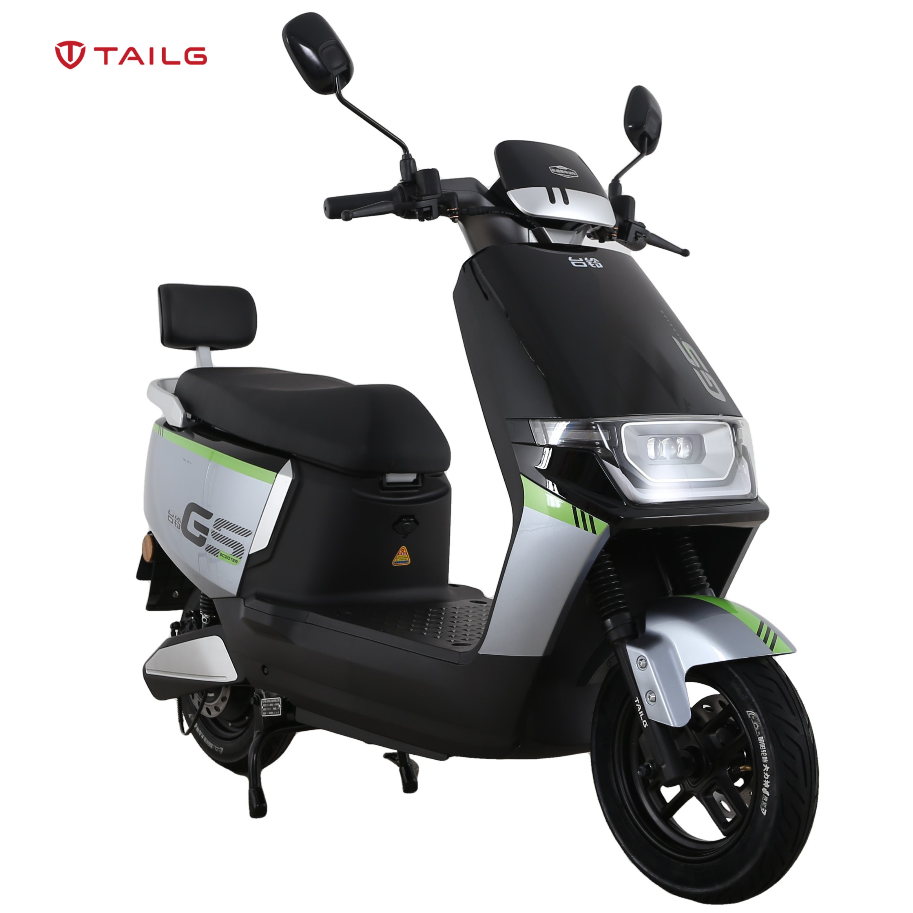 TAILG New Fashion Design 32AH 100Km Long Range 1200W Mobility E Motorcycle 2 Person Seater Electric Scooters For Man