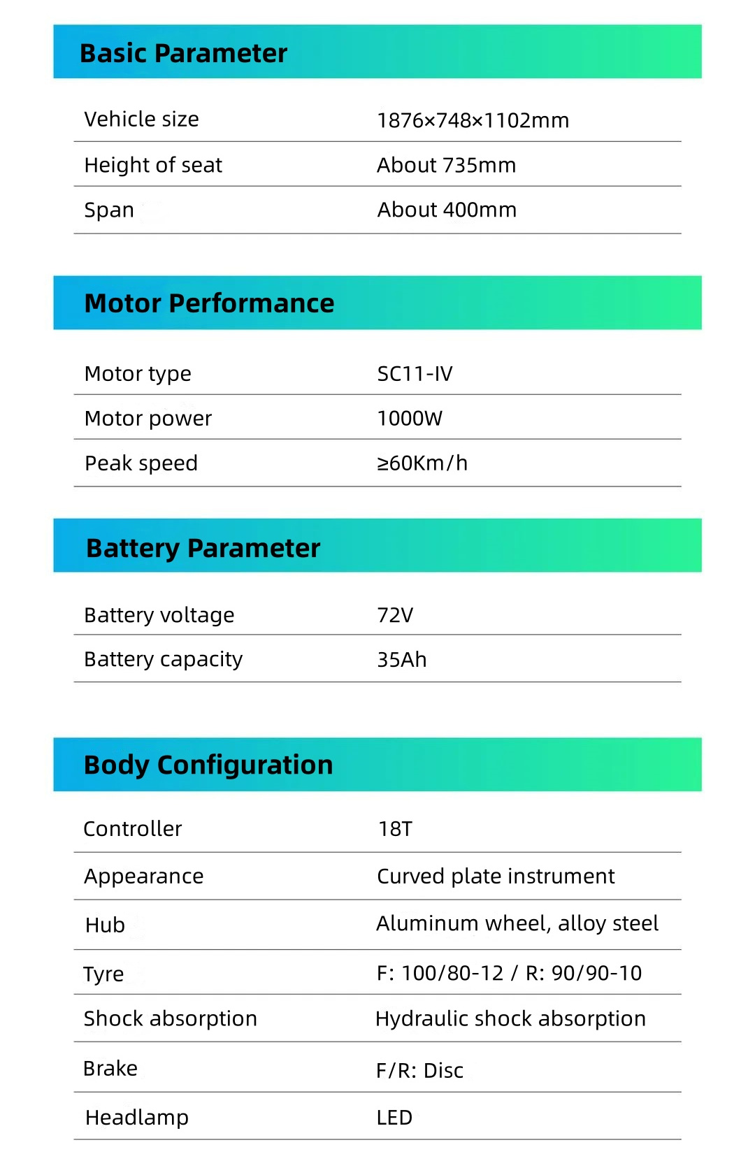 TAILG Chinese Clearance Adults E Motorcycles Lithium Battery 100Km Powerful 60Km/h Fast Speed 2000W Electric Scooter