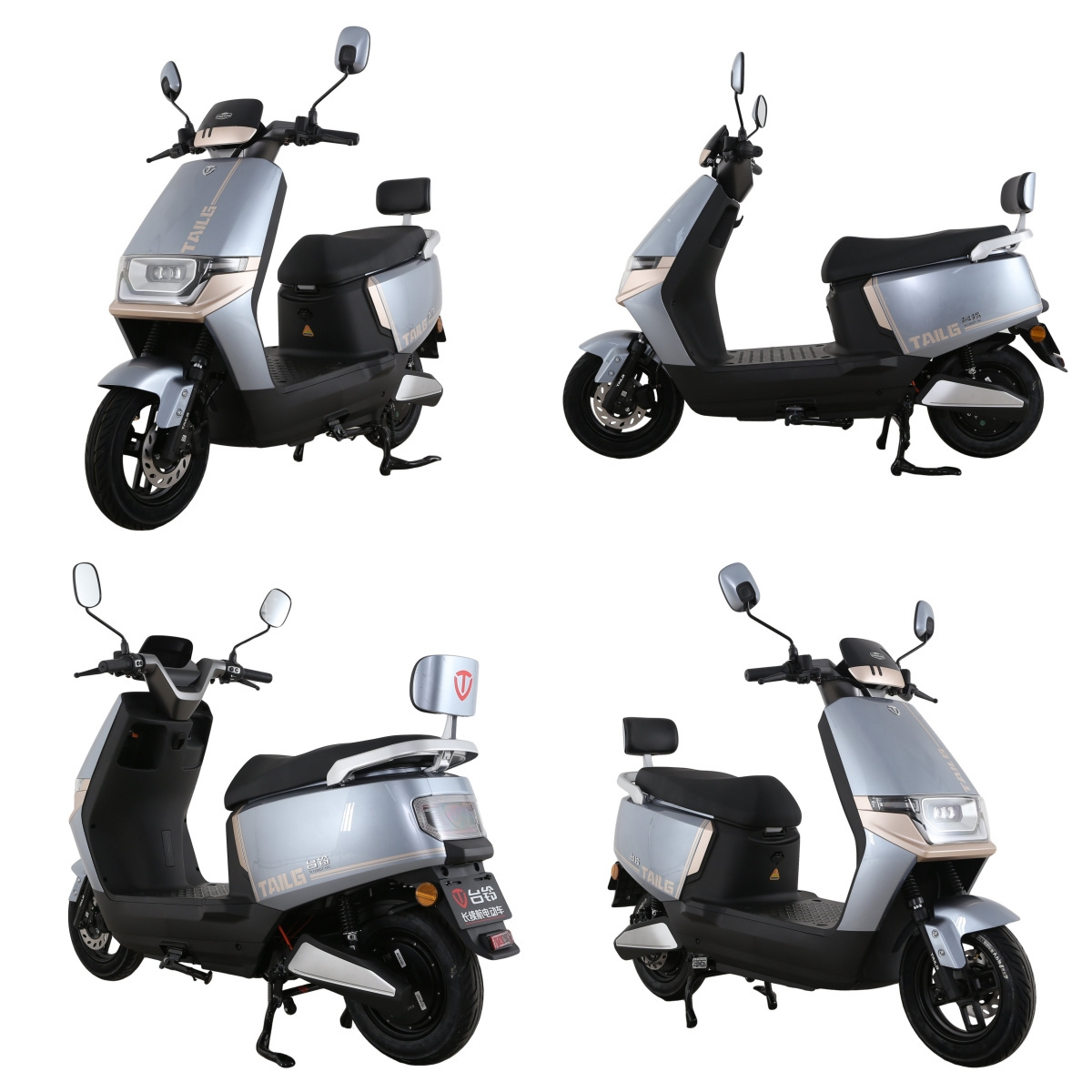 TAILG New Fashion Design 32AH 100Km Long Range 1200W Mobility E Motorcycle 2 Person Seater Electric Scooters For Man