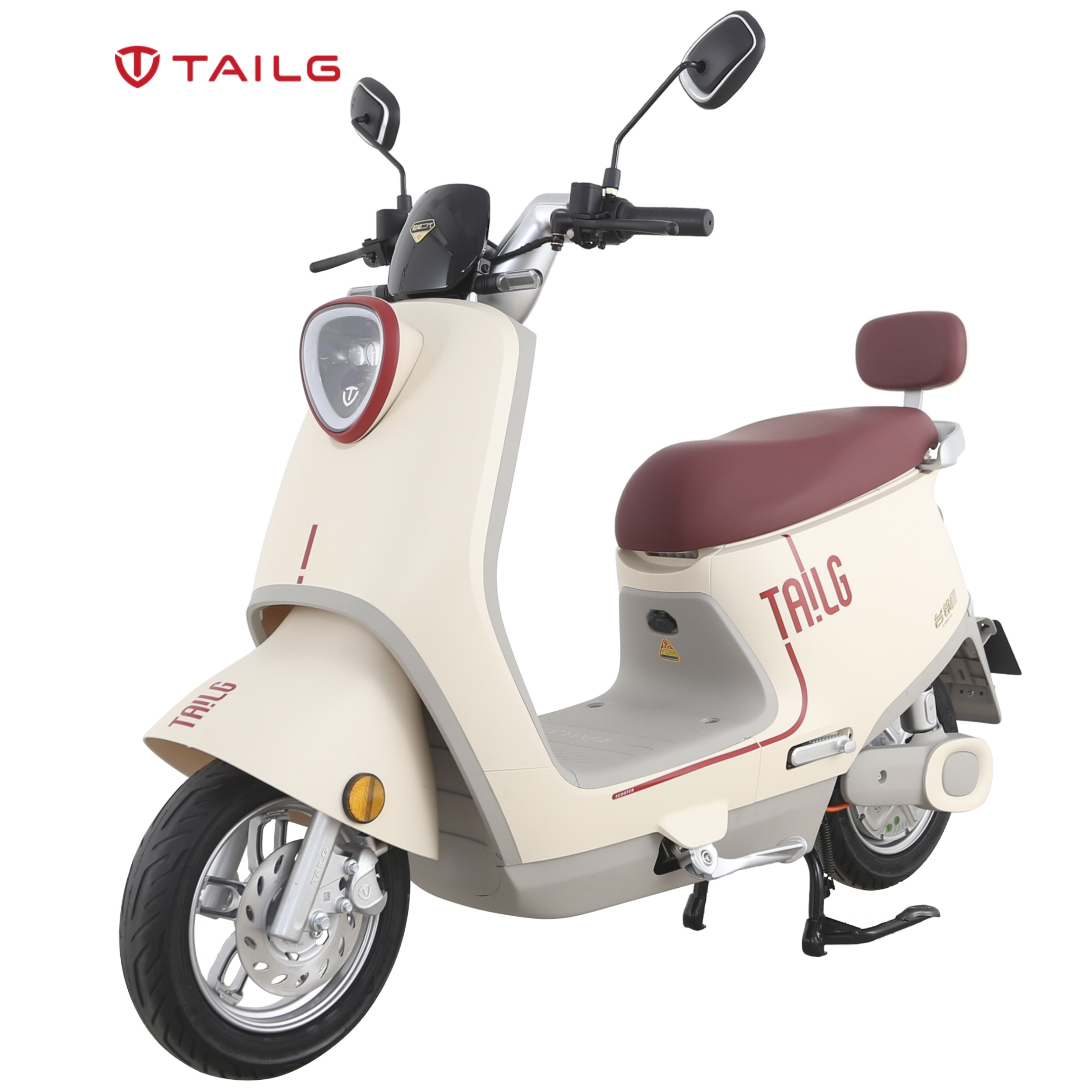 TAILG Hot Selling In China Long Range 150Km 250CC Adult Vintage Style E Moped Pink Scooter Electric Motorcycle