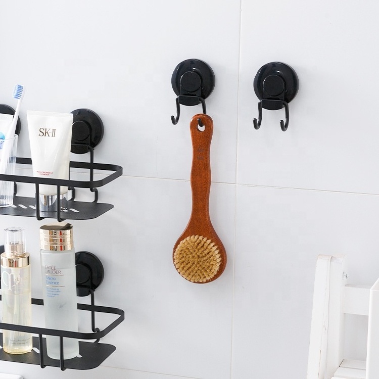 Customized Premium Vacuum Hooks Shower Strong Cup Wall Mounted Heavy Duty Suction Hook Wall Mount Bathroom Hooks