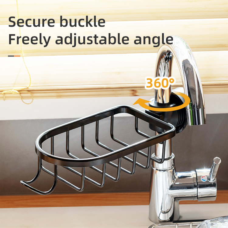 Kitchen Faucet storage rack Dinnerware dish storage holder Hanger Sink Sponge Faucet Dishcloth storage drain rack